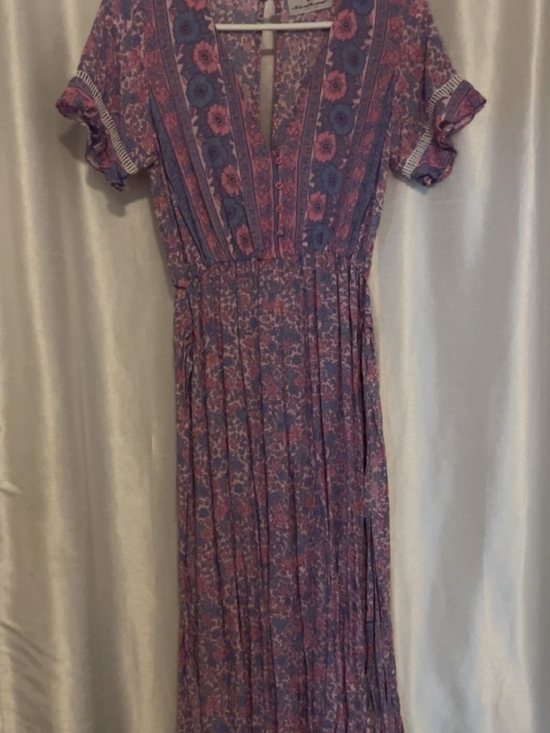 Pants - Vintage-Inspired Floral Jumpsuit in Purple and Pink.  The Fox And The Mermaid.
